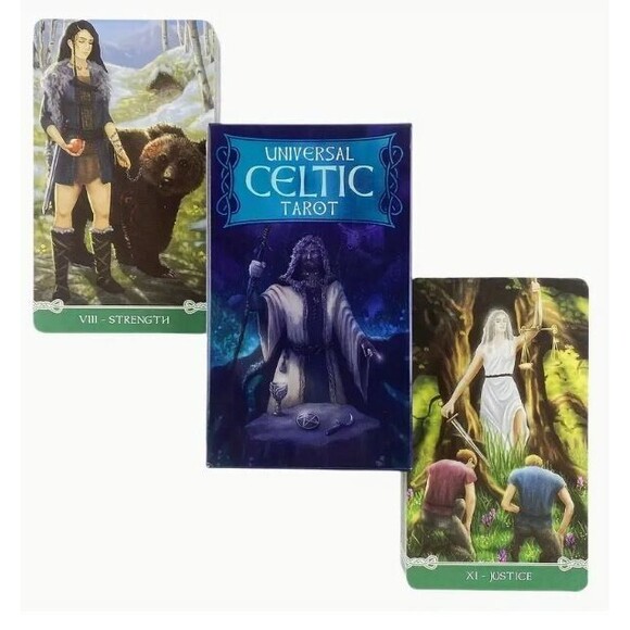 Celtic Themed Tarot Deck 78 Cards Mystic Oracle Divination English Edition - Picture 4 of 5